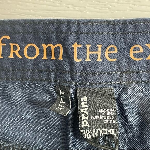 NWT Prana Bridger Jeans Indie Blue Slim Straight Men’s Denim 38 x 34 - Picture 5 of 6